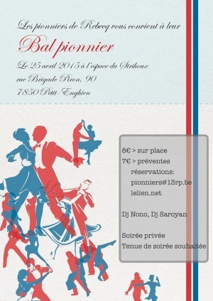 affiche du bal pionniers 2015